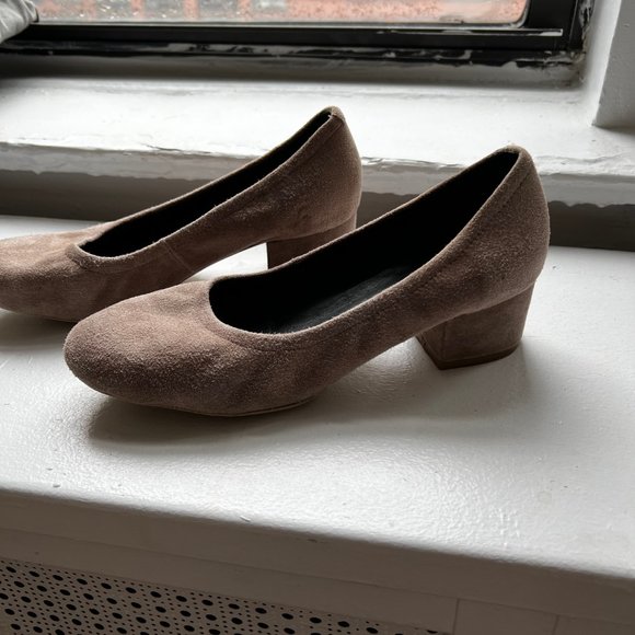 Jeffrey Campbell Rose Pink Bitsie Heels Suede - Picture 5 of 6